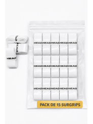 Pack de 15 surgrips HEAD Tacky – blancs