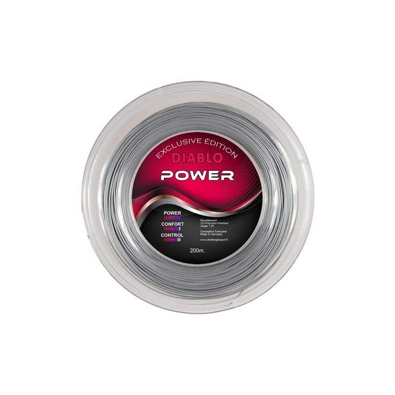 Cordage raquette tennis Diablo Power Silver - CHALLENGER SPORT