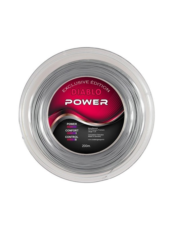 Cordage raquette tennis Diablo Power Silver - CHALLENGER SPORT