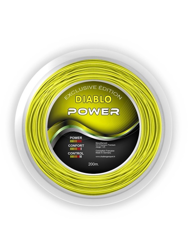 Cordage raquette tennis Diablo Power Fluo - CHALLENGER SPORT